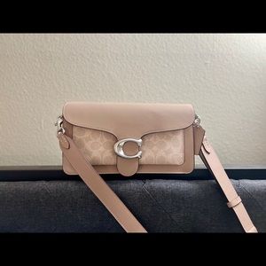 Coach tabby cross body bag taupe